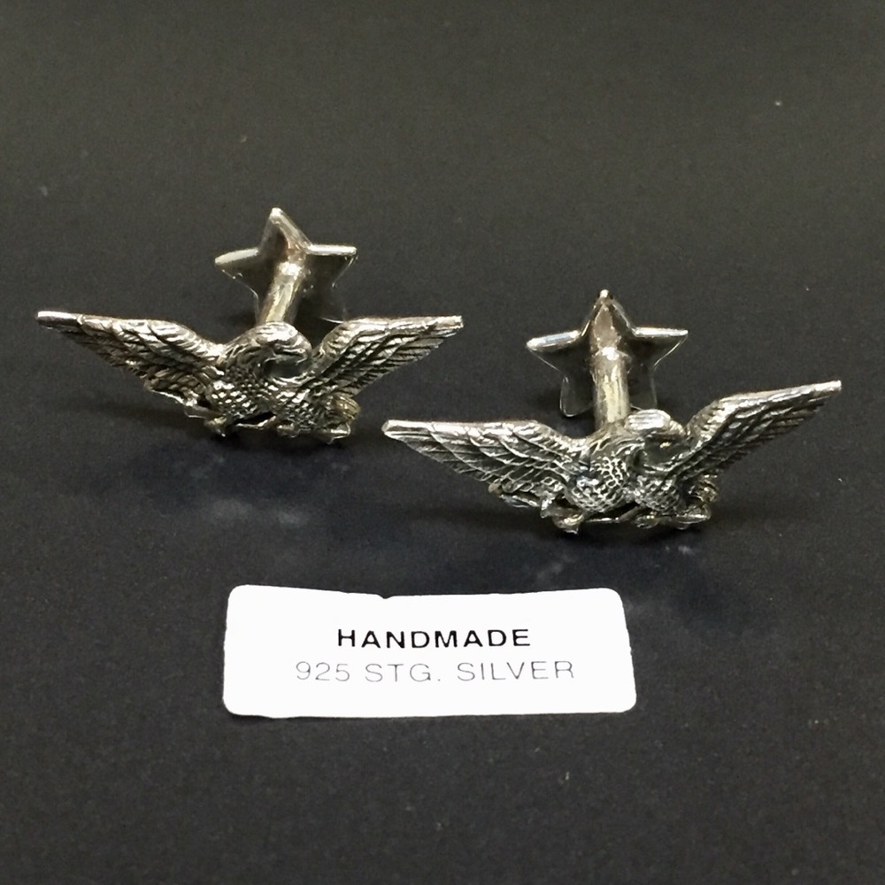 Tommy Hilfiger Sterling Silver Eagle Cuffl…